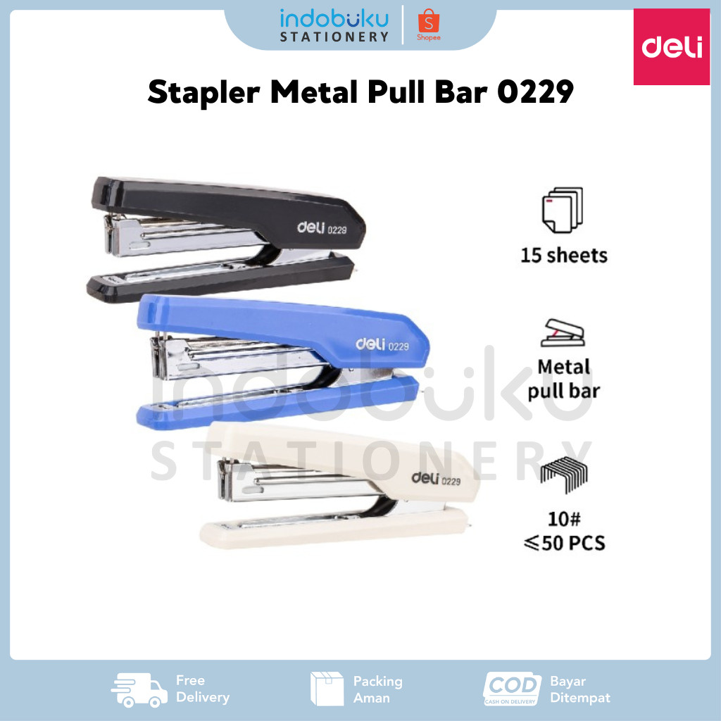 

Stapler/ Staples Deli Metal Pull Bar 15 Sheets 0229