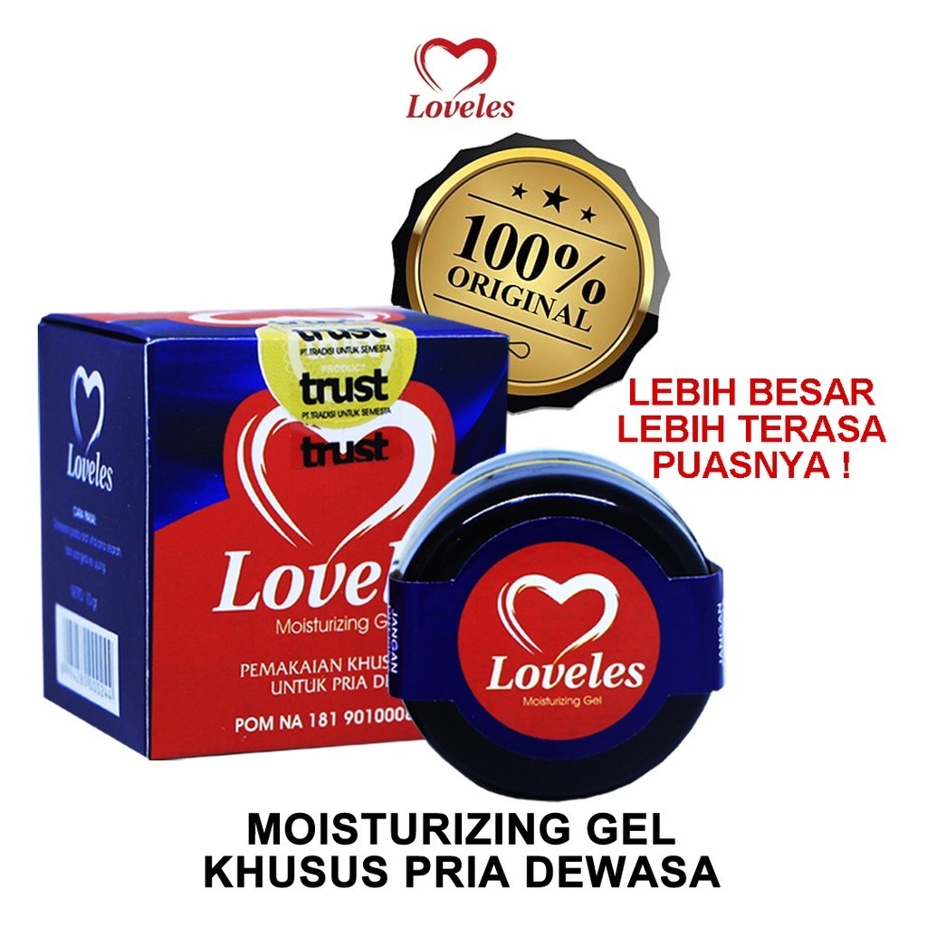NEW ASLI (Jumbo) Loveles Moisturizing Gel Perawatan Pria 10gr atau Spray 7ml Original BPOM | Loveles