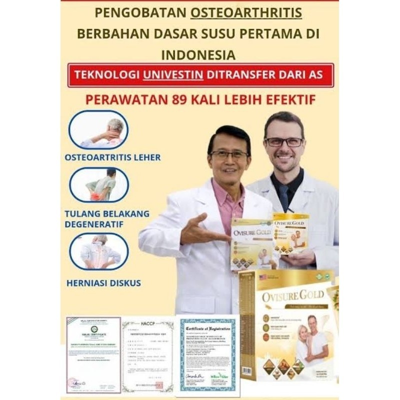 

NEW ASLI OVISURE BPOM USA 1 Bok,OVISURE GOLD DUKUNGAN SUSU UNTUK NYERI MUSKULOSKELETAL