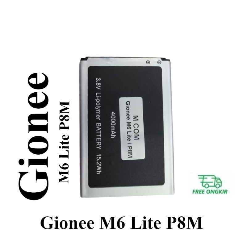 Battery Batere Batre Baterai Mcom Gionee M6 Lite P8M