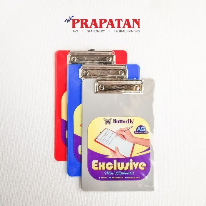 

Butterfly Mini Clipboard A5 / Papan Jalan A5 / Papan Ujian -YY41
