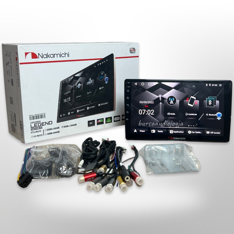 Headunit Android NAKAMICHI Legend 9 inch dan 10 Inch RAM 6/128 Free Kamera 360