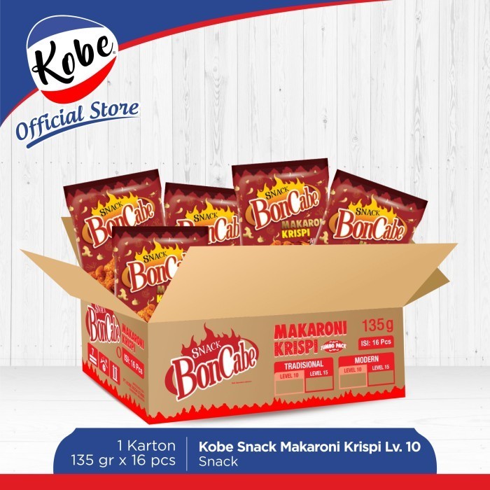 

AST Snack BonCabe Makaroni Krispi Lv 10 1 karton isi 16 Pcs