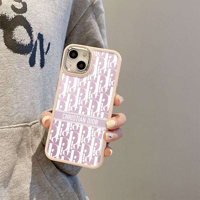 Solf Case Dior logo Case For Casing hp iPhone 11 12 15 14 13 PlusProMax 8 7Plus SE2 SE3 6 6s X XS XR