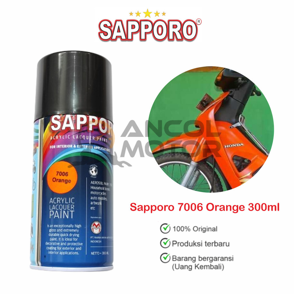 

Sapporo Orange Fluorescent 7006 Cat Semprot Aerosol Stabilo