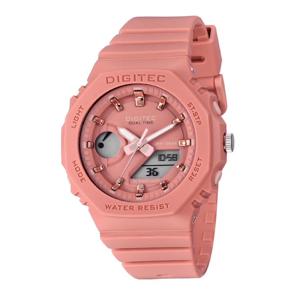 Trendy JAM TANGAN D-ZINER 8287 DOUBLE TIME WATER RESISTANT 30M