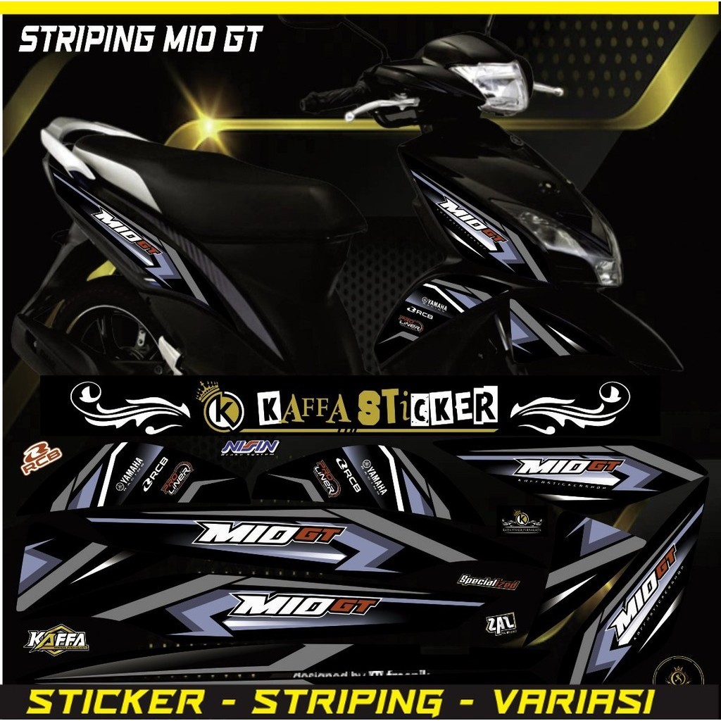 STRIPING TERLARIS Sticker Striping Variasi Mio GT - Striping Mio GT