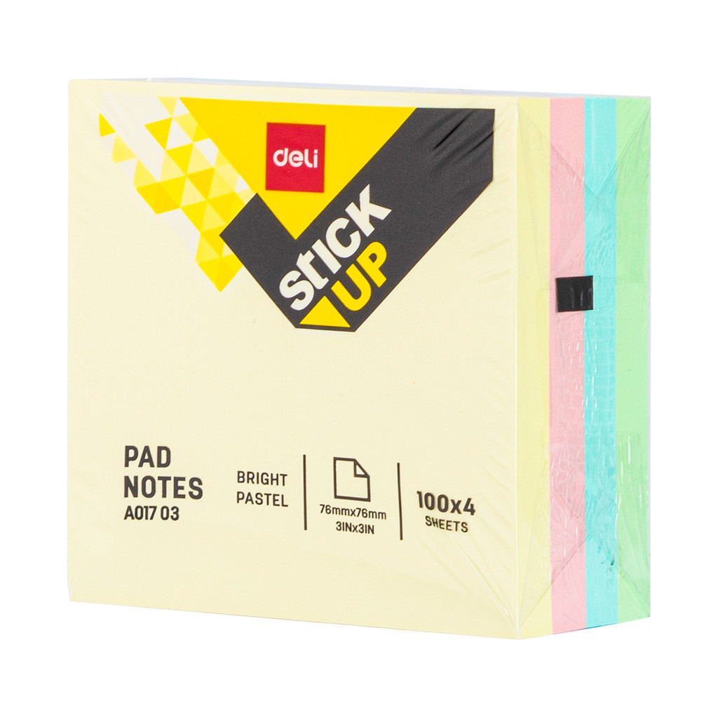 

Deli | Sticky Note Pad Notes Stick UP | 76mmx76mm | A01703