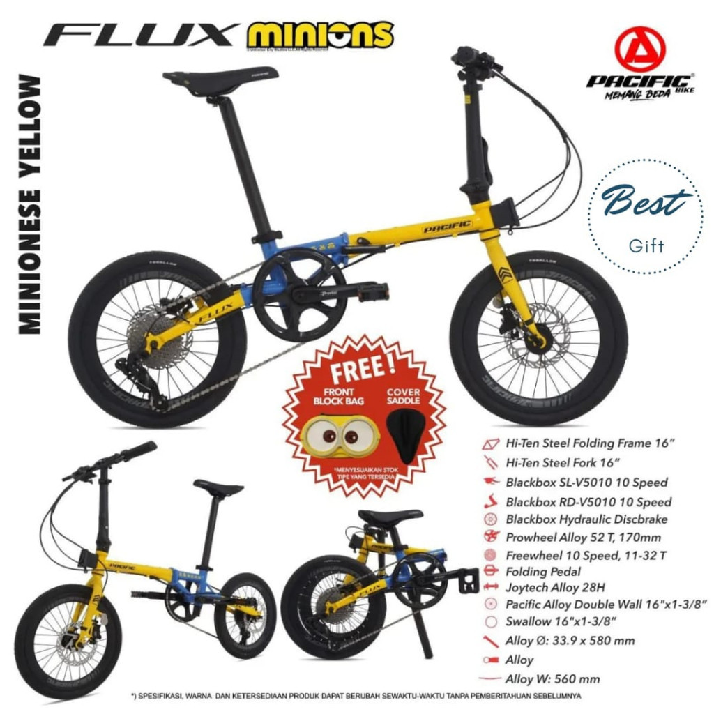 Sepeda Lipat Pasific Flux Minion 16Inch