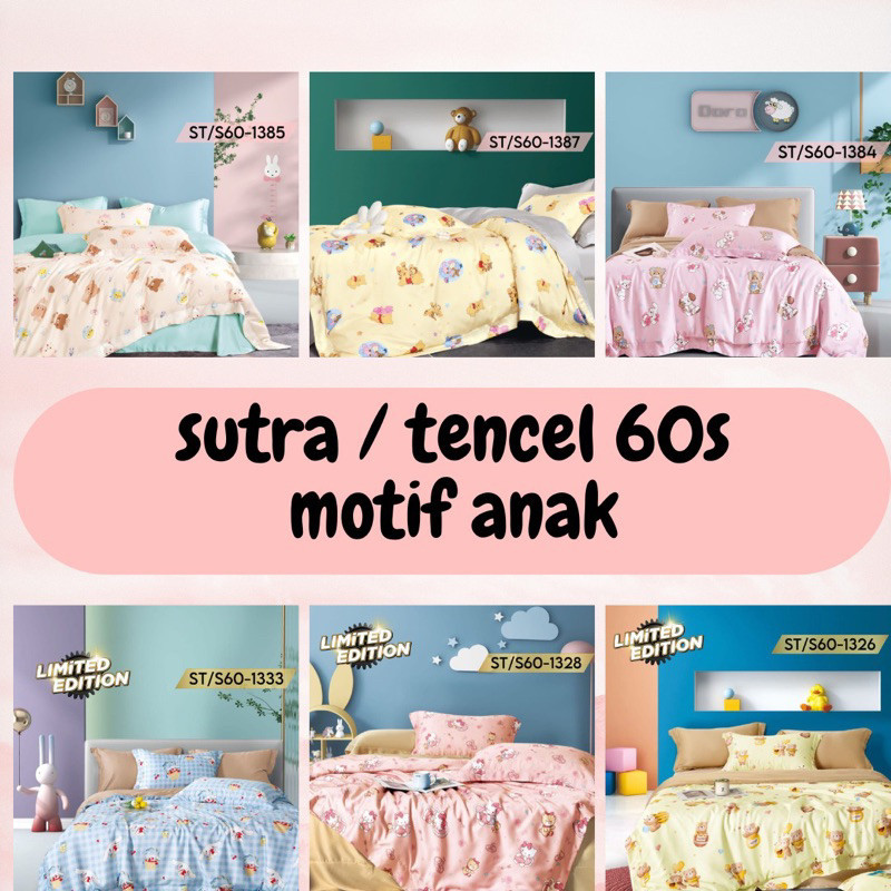 Sprei Tencel 60s - Tansel - Sutra - Premium Motif anak 01 - kids