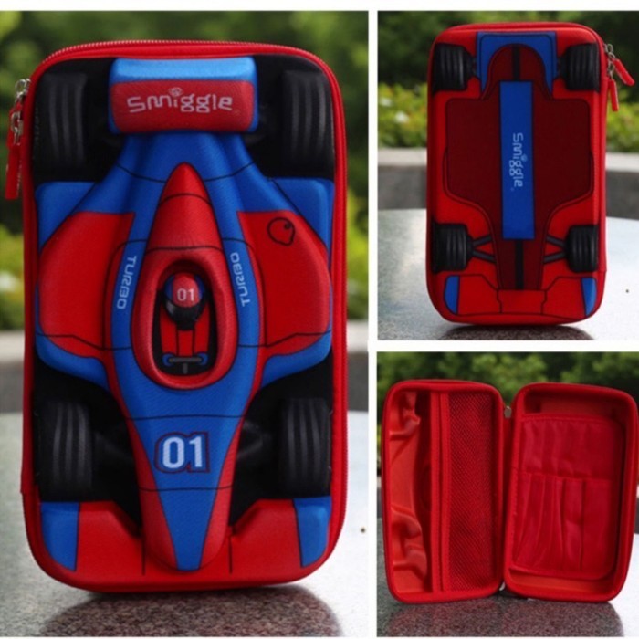 

[New Arrival] smiggle pencil case/pencil case smiggle/kotak pensil/smiggle/hardcase - car red