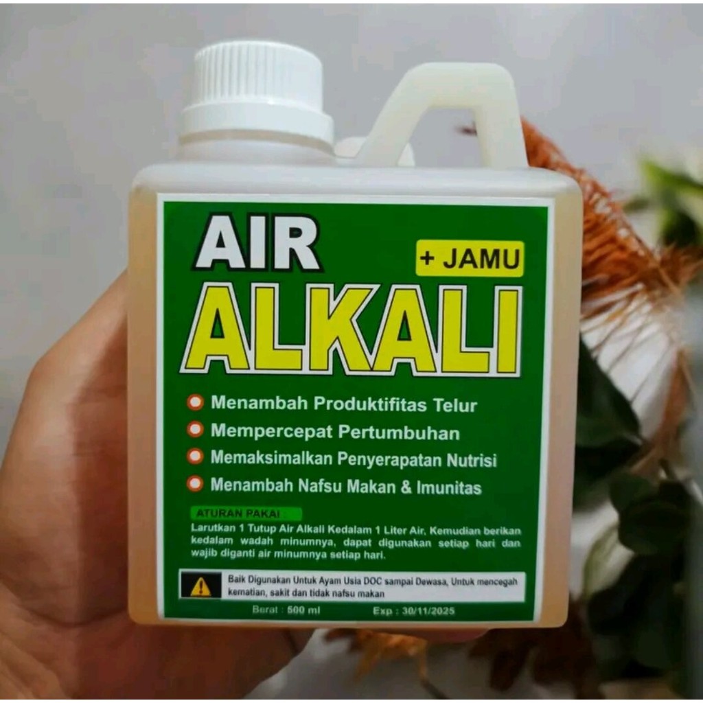 Air Alkali + Jamu Untuk Ayam Meningkatkan Pencernaan dan Kesehatan Hewan 500ml (COD)