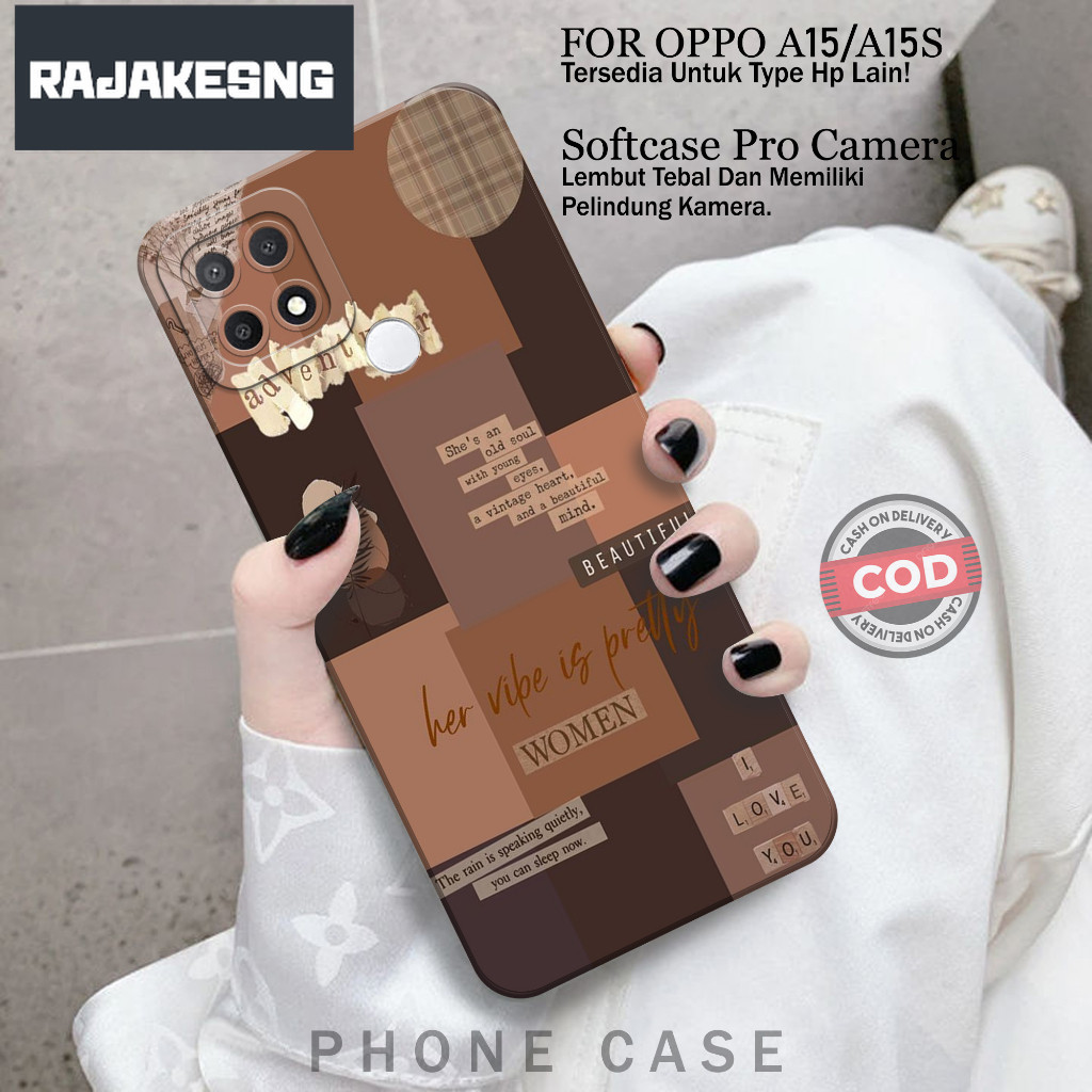 Case Hp Oppo A15/A15S Terbaru - Fashion Case Aesthetic- Softcase Oppo A15/A15S - Casing Oppo A15/A15
