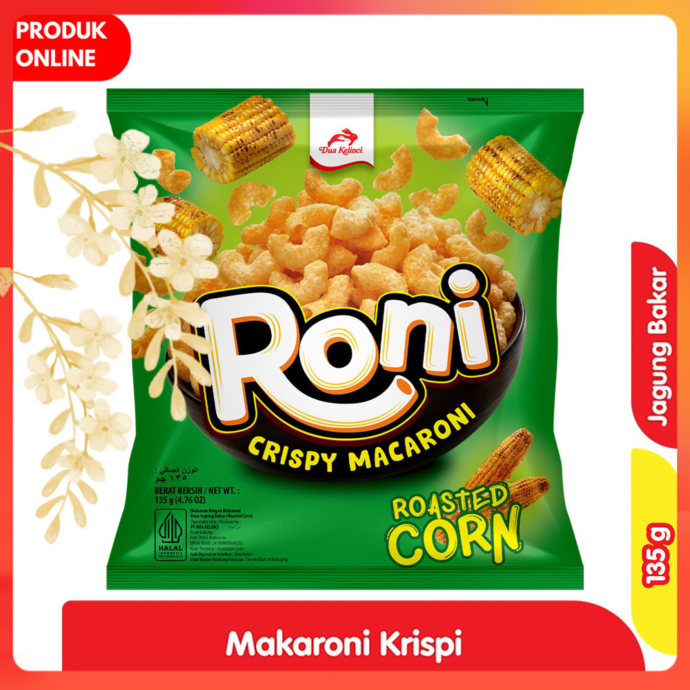 

Dua Kelinci Roni Makaroni Krispi Jagung Bakar 135 g
