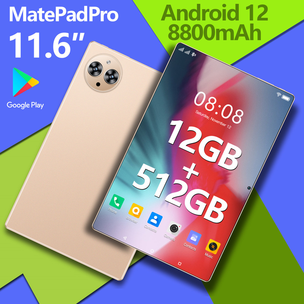 【Bisa COD】Asli Tablet 5G MatePadPro/Matepad Air Tablet Murah Baru Tab 11.6inch RAM16GB+512GB ROM Tab