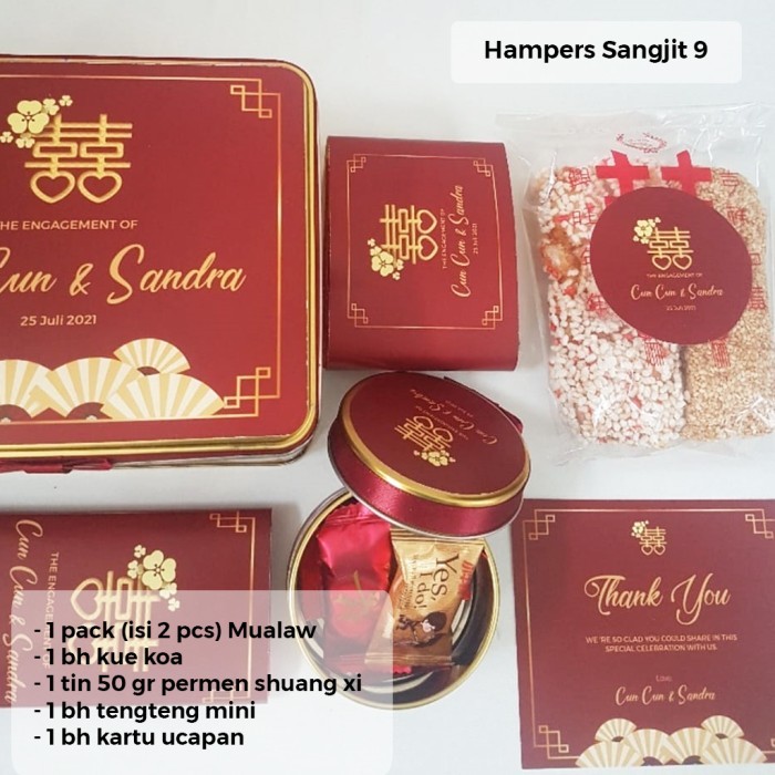 

[Best]PROMO HAMPERS SANGJIT 9 PAKET ENGAGEMENT / TEAPAI / WEDDDING SOUVENIR