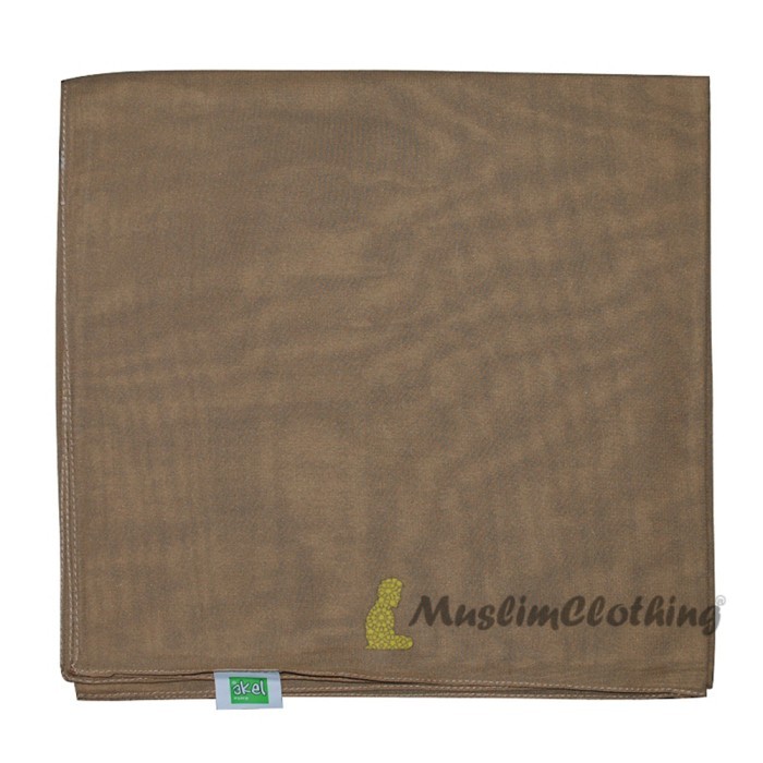 Akel Jilbab Turki Segi Empat Polos Hijab Bahan Chiffon Sifon Original - Baby Blue