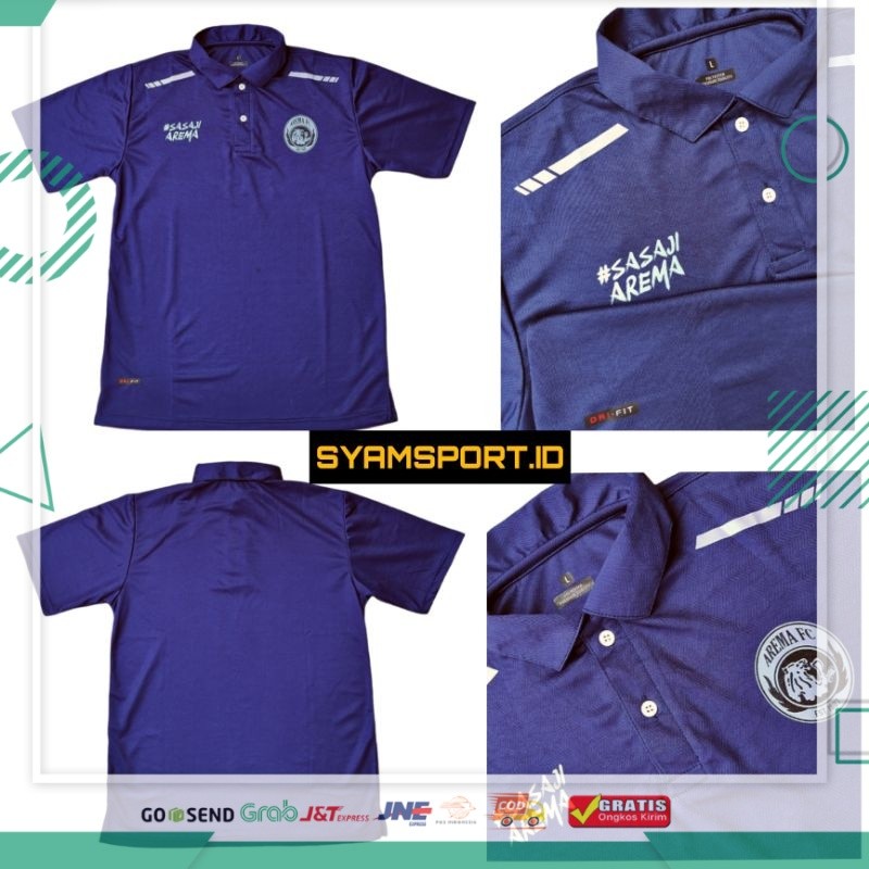 3.3 Polo Arema FC Simpel Terbaru Sasaji / Jersey Arema FC Berkerah / Kaos Polo Aremania / Kaos Polo 