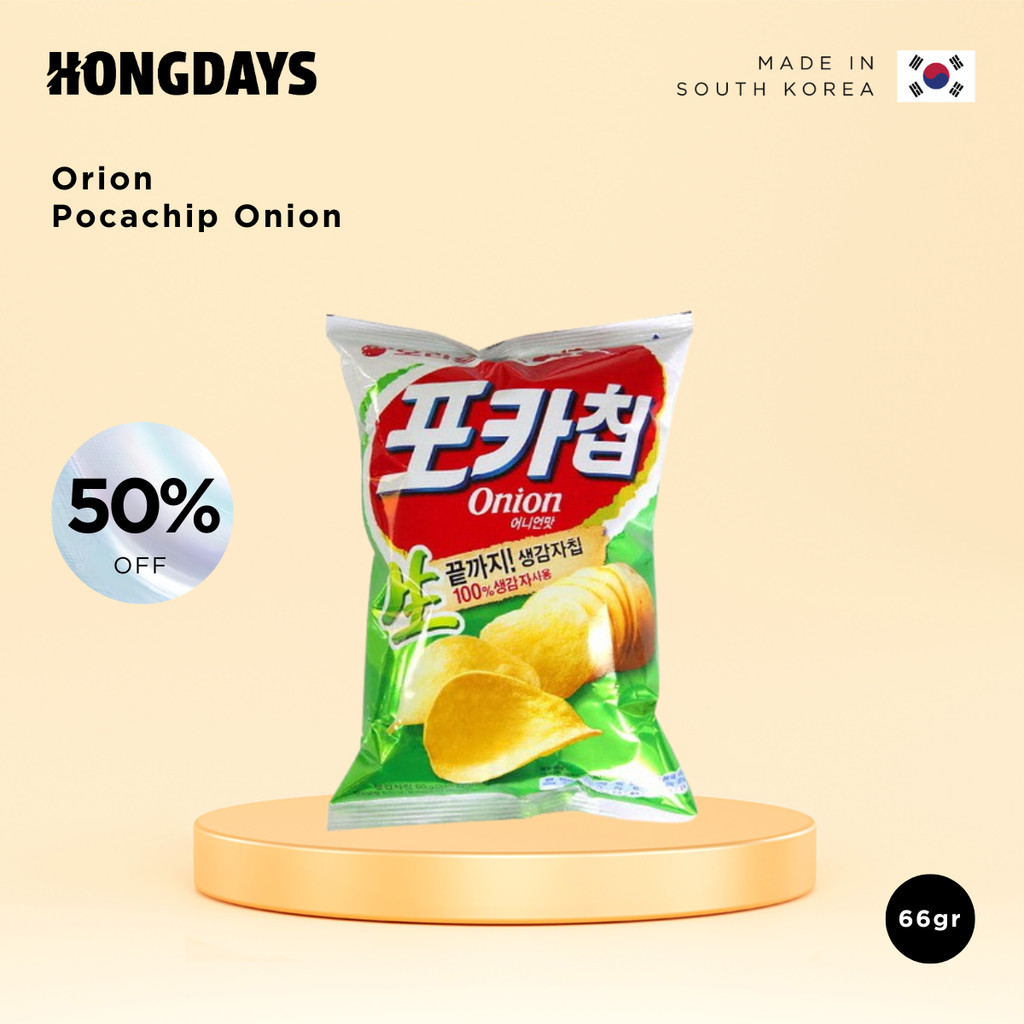 

Orion Pocachip Onion 66g - Keripik Kentang Rasa Bawang - HONGDAYS