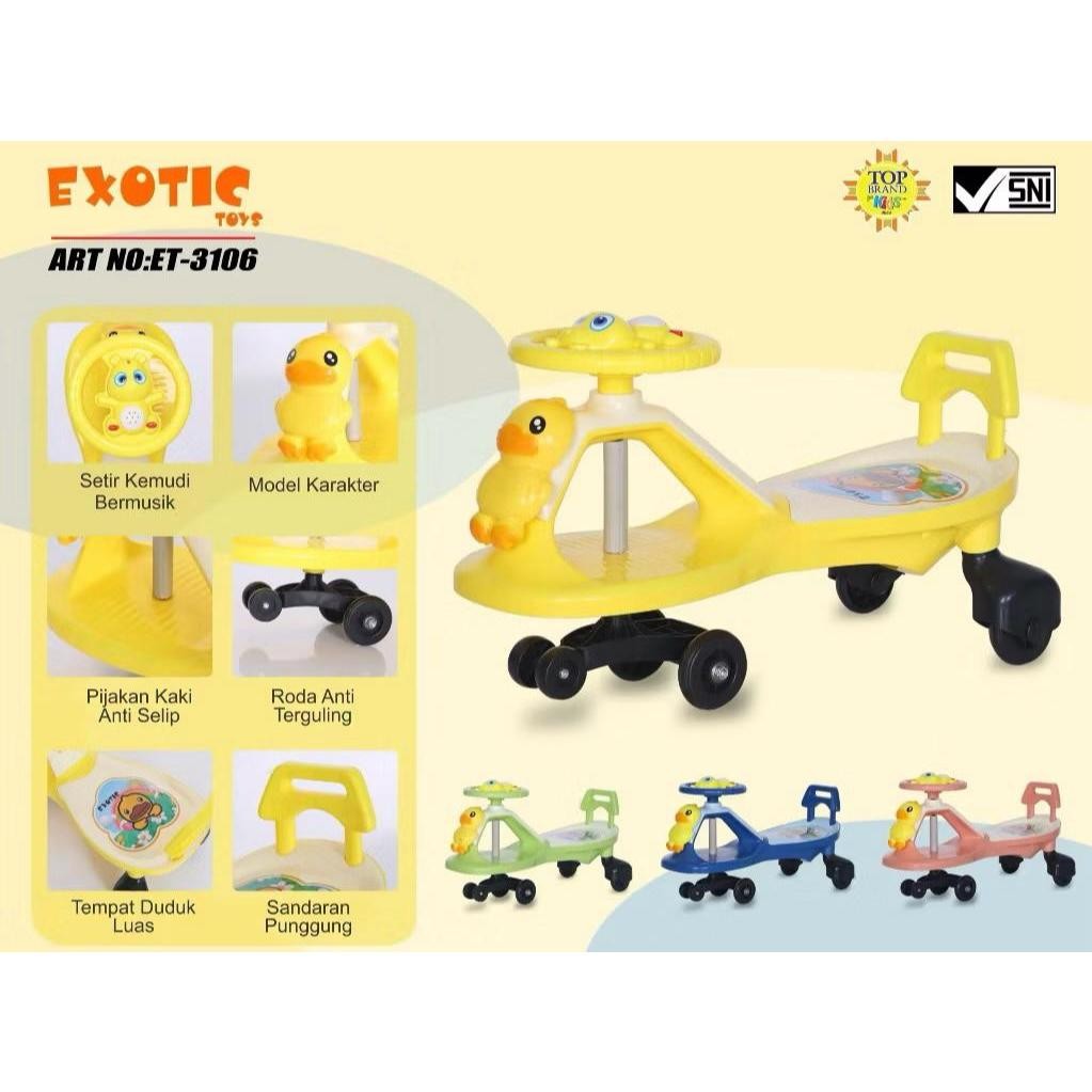 EXOTIC-SWING CAR DUCK 3106