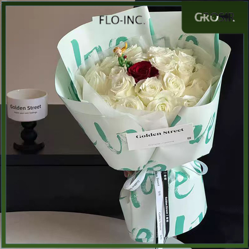 

FLO-INC. - FL48 TULISAN LOVE Kertas Bunga Paper Buket Motif Cellophane