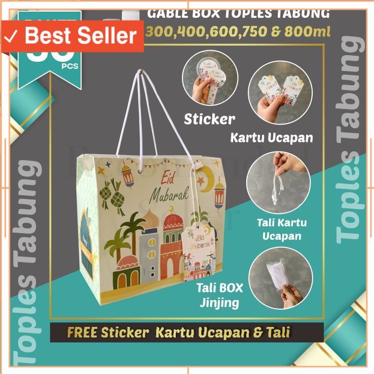 

Hampers unik Romantis Wisuda Anniversary Pacar Pasangan / 50pcs Gable Box Lebaran Tali jinjing / Box Hampers Kue Kering Idul Fitri Toples Tabung/ WHITE PINK (Paket 50pcs)