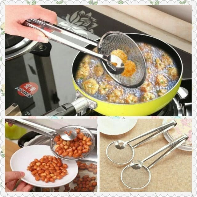 TERLARIS Penjepit Gorengan Alat Tirisan Minyak Penggorengan COD