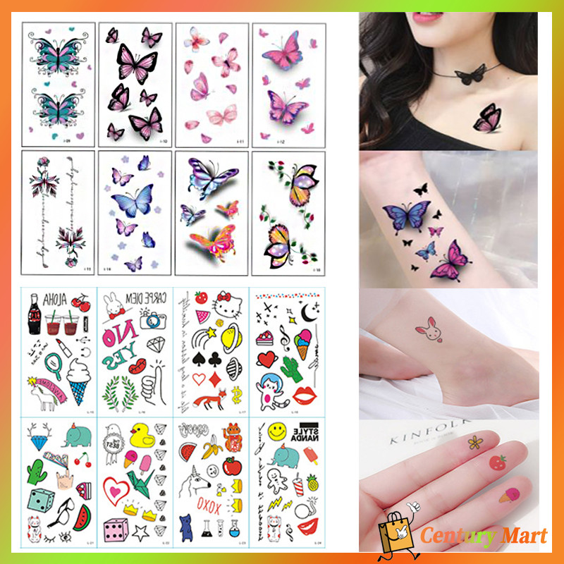 30pcs Temporary Tattoo Sticker /tato temporary sementara waterproof/tattoo temporer sticker anime st
