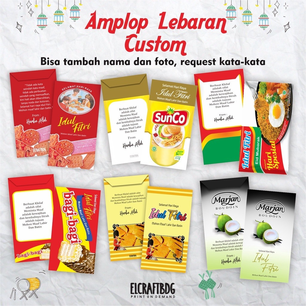 

BEEF AMPLOP LEBARAN UNIK CUSTOM NAMA - AMPLOP IDUL FITRI