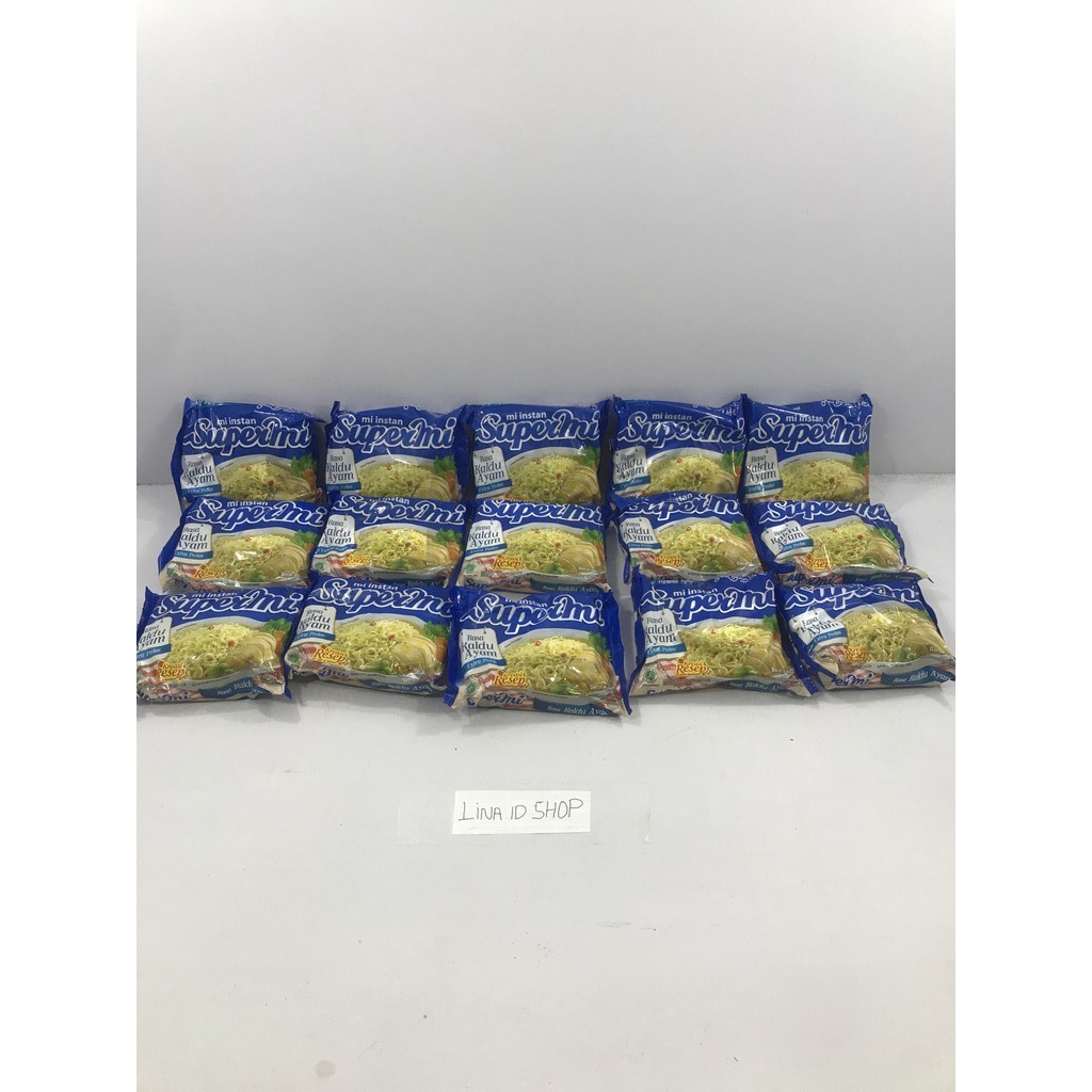 

10 Bungkus - Supermi Mi Instan Rasa Kaldu Ayam Extra Pedas / Kreasi Resep Dibalik Kemasan Isi 70gr