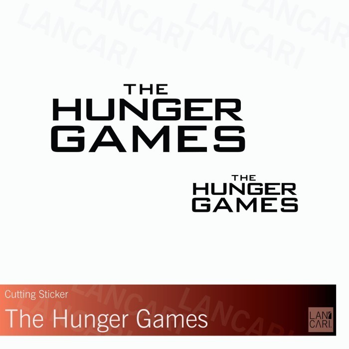 

Sticker Cutting The Hunger Games Vinyl Cut Stiker