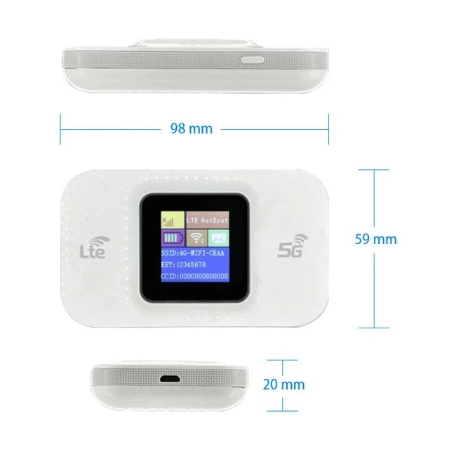 Pocket modem wifi Mifi 4G LTE CAT 6 E5785 batre Jumbo