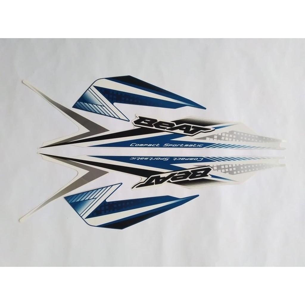 stiker ori striping honda beat 2020 putih