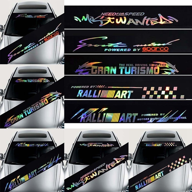 Stiker Kaca Mobil Hologram Stiker Kaca Mobil Racing Stiker Kaca Mobil Bahan Reflektive