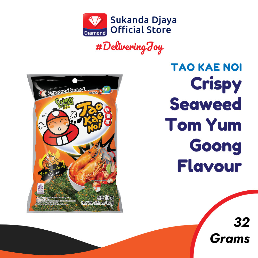 

Tao Kae Noi Crispy Seaweed Tom Yum Goong Flavour 32 Gr