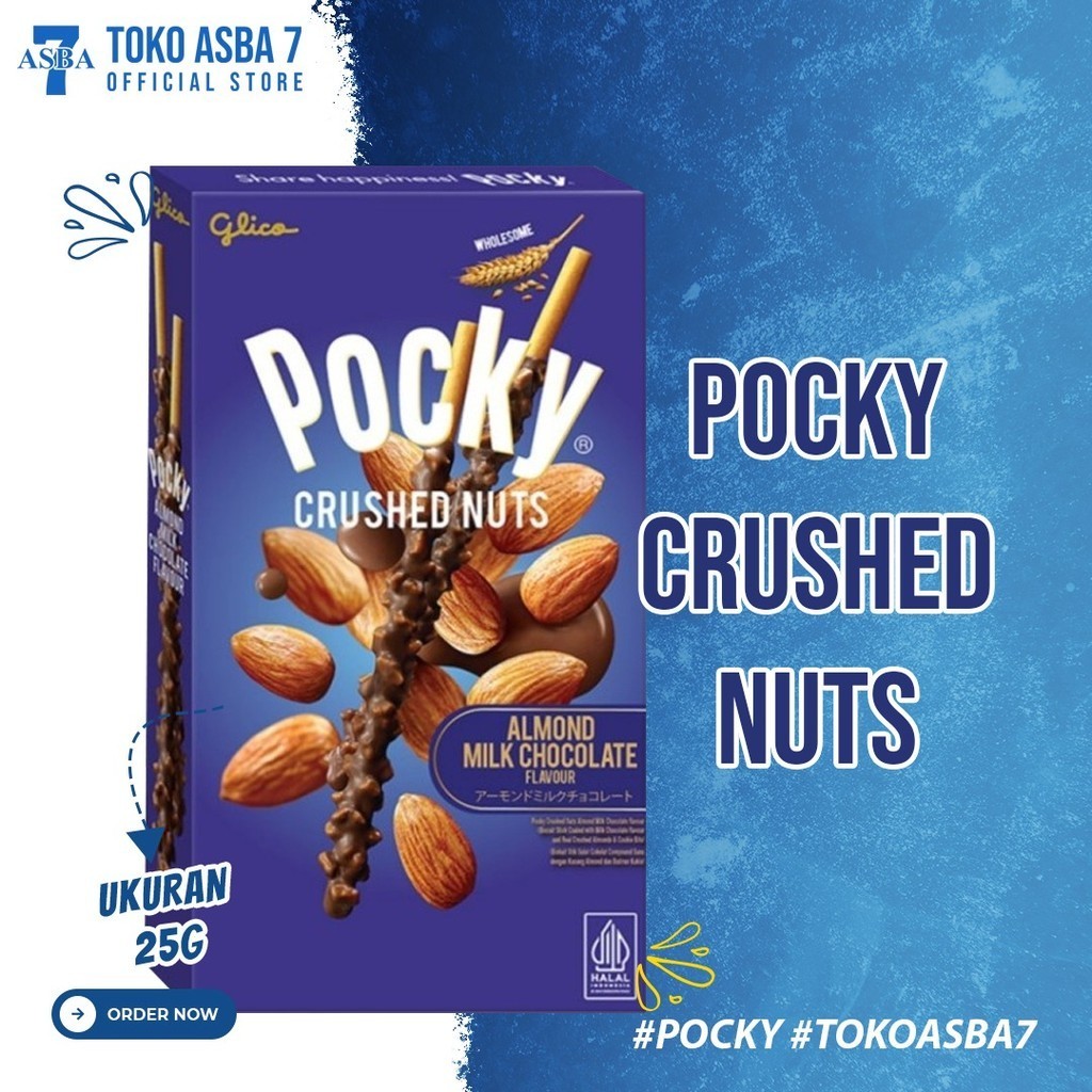 

GLICO POCKY CRUSHED NUTS ALMOND MILK CHOCOLATE 25G