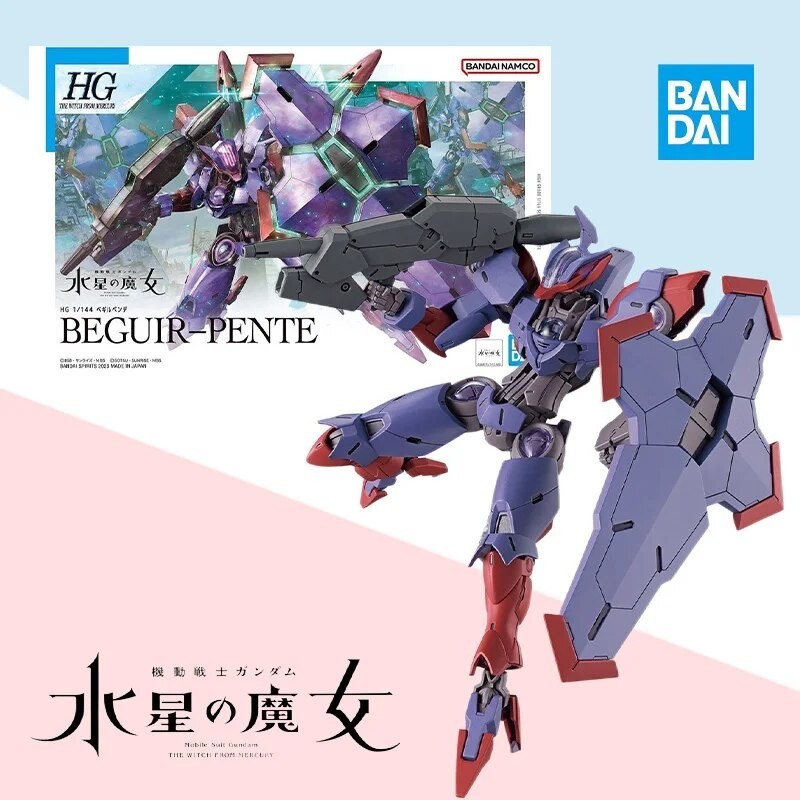 Bandai Original BOX HG 1/144 the Witch from Mercury GUNDAM BEGUIR PENTE Action Anime Figure model ki