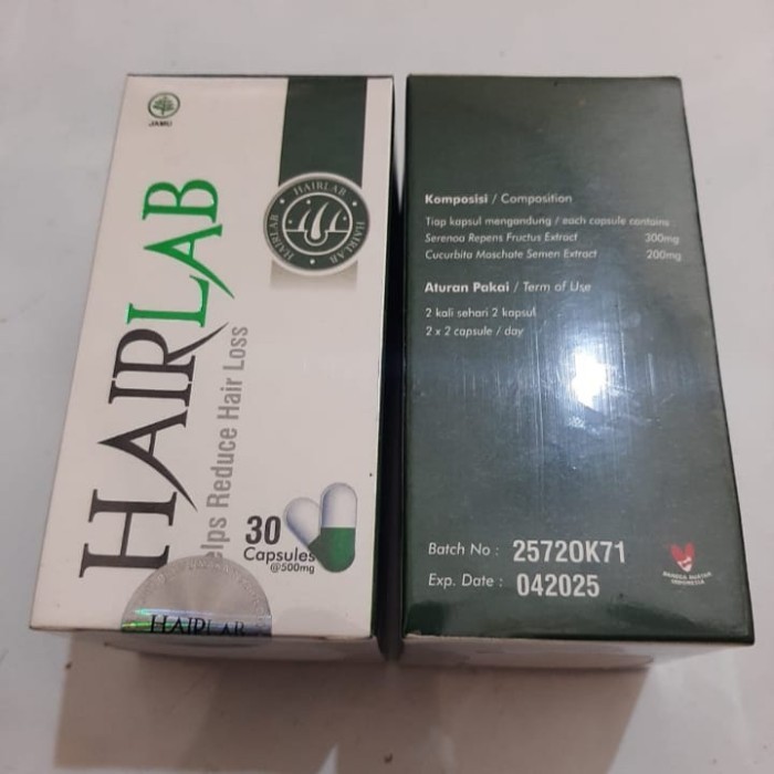 Hairlab Asli Original Penumbuh Pemanjang Rambut Alami BPOM