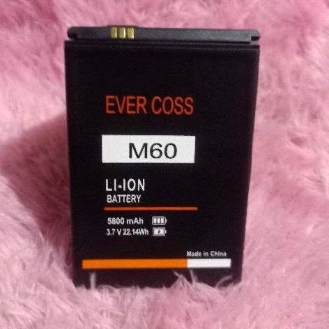 Baterai Evercoss M60 Original & Double Power Original Batrrey Kualitas sangat bagus tahan lama Pelin
