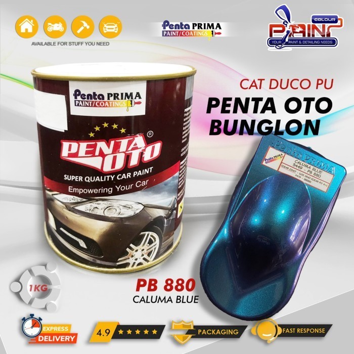 Cat BUNGLON PENTA OTO PB 880 - CALUMA BLUE 1 Liter/ Cat Duco PU Bunglon