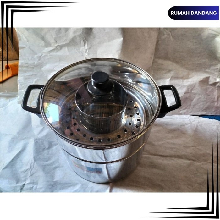 Dandang Bakso Tutup Kaca Uk 26cm