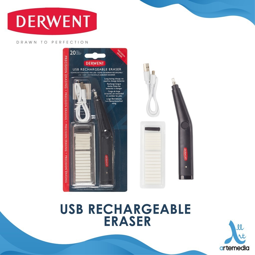 

Derwent USB Rechargeable Eraser and Refill Blister Pack Penghapus