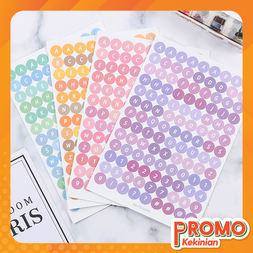 

Promo Kekinian - 6158 Deco Alphabet Letter Stickers / Stiker Huruf Deco Alphabet / Aesthetic Sticker Dekorasi Jurnal