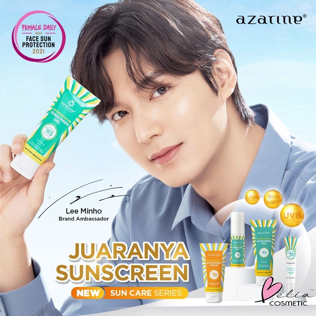 Ratu  AZARINE Aqua Essence Sun Shield Serum SPF 50 PA+++ & Hydrasoothe Sunscreen Gel SPF45+++ | Body