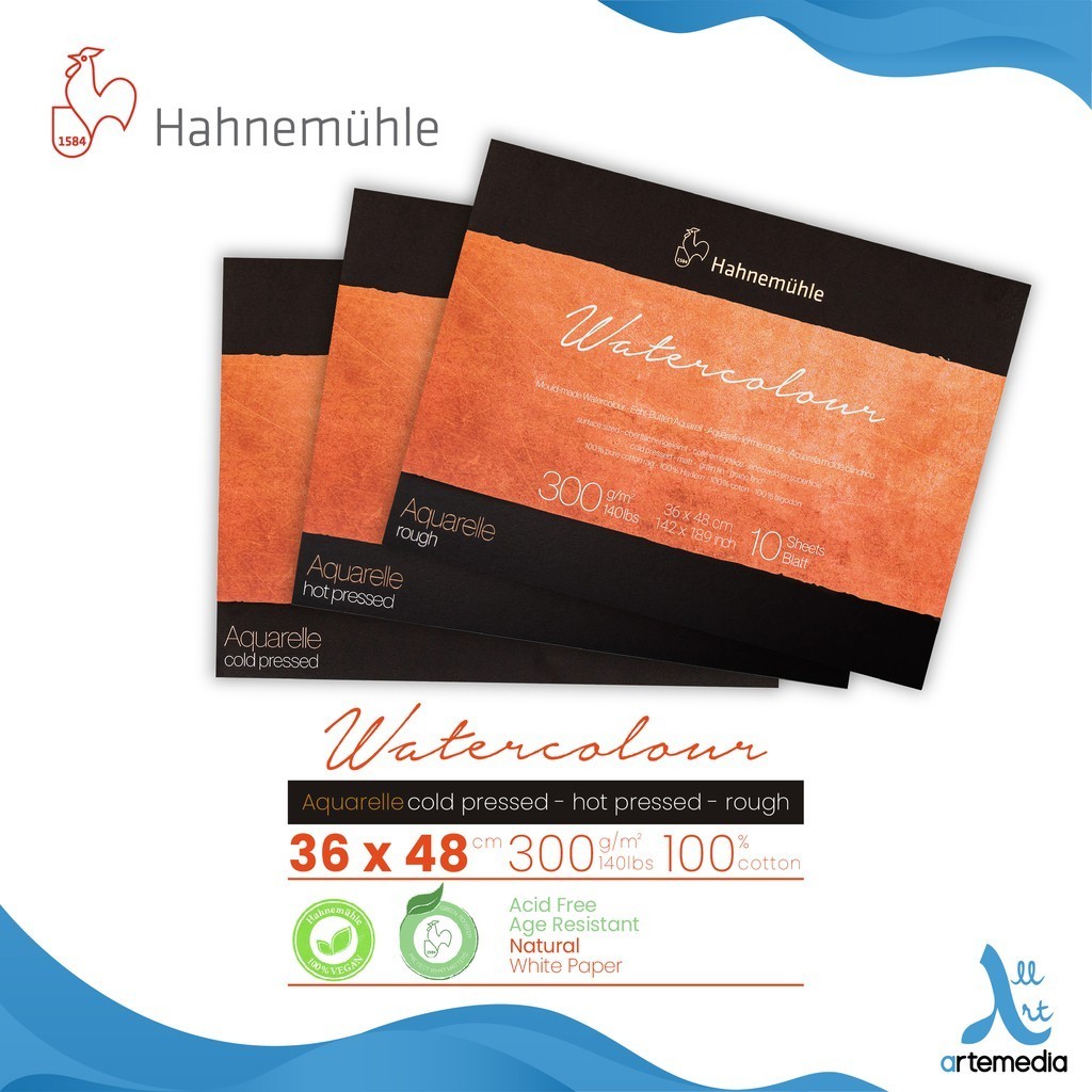 

Hahnemuhle The Collection Watercolor 36x48cm Block Watercolor Pad