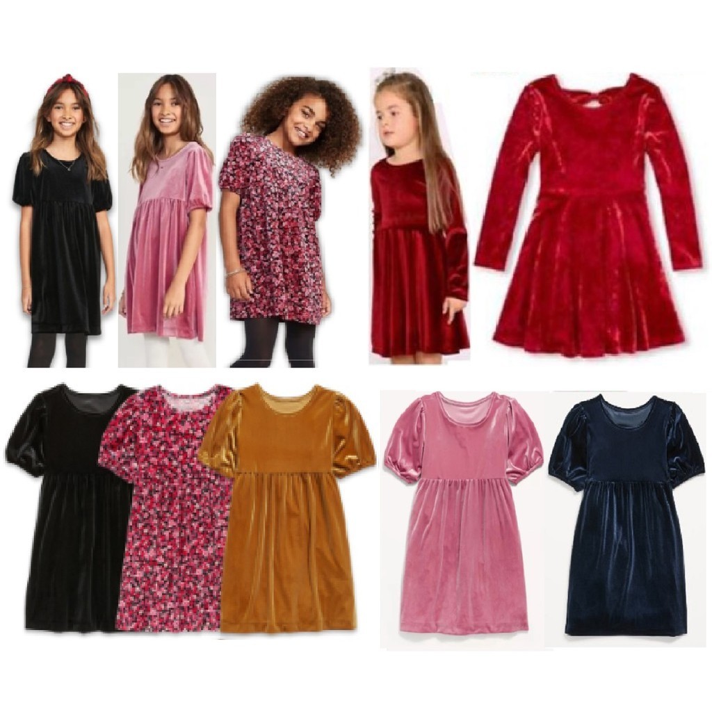 DRESS ANAK PEREMPUAN PLACE VELVET SIZE 6 Bulan - 5 Tahun