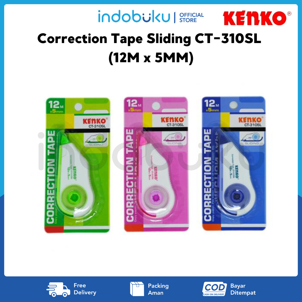 

Correction Tape Sliding Kenko CT-310SL (12M x 5MM)