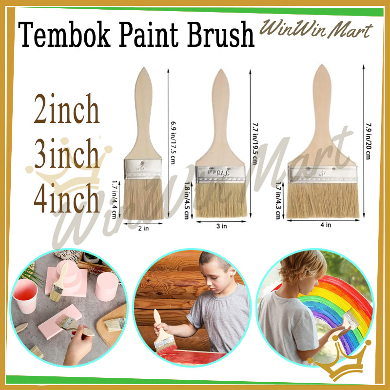

Kuas Cat/Tembok Paint Brush/Kuas Kayu/2inch 3inch 4inch