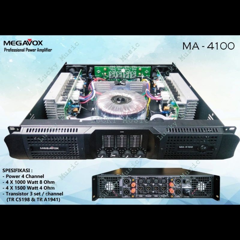 POWER AMPLI MEGAVOX MA 4100 original MA4100