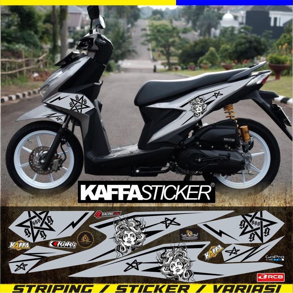 VARIASI/STICKER Striping Variasi Beat Deluxe/Beat Street Sticker List-Simple Elegan Beat Deluxe Medu